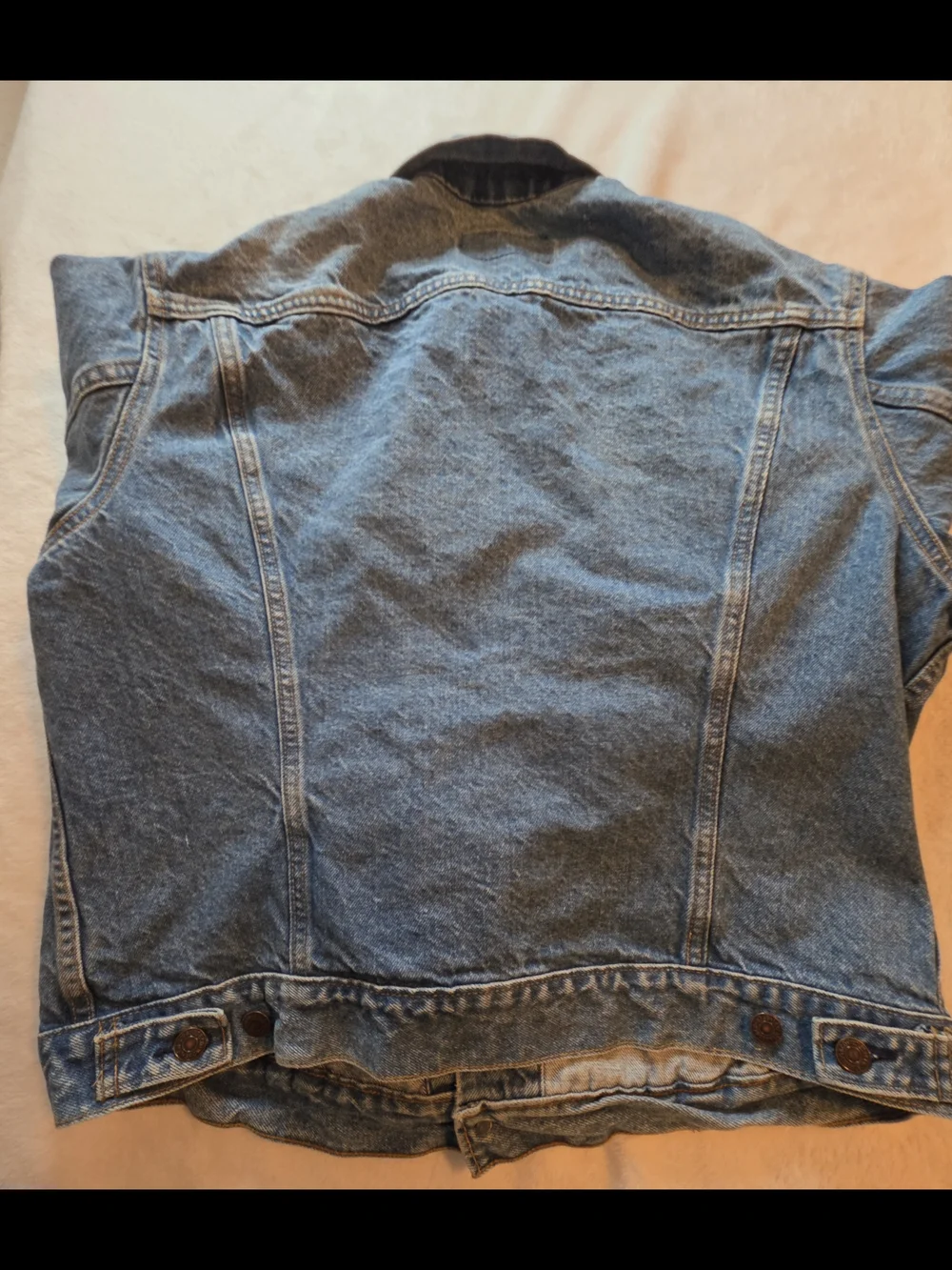Vintage Levi’s Denim Jacket Men’s 46R Large USA Made Blue Jean - Picture 7 of 8